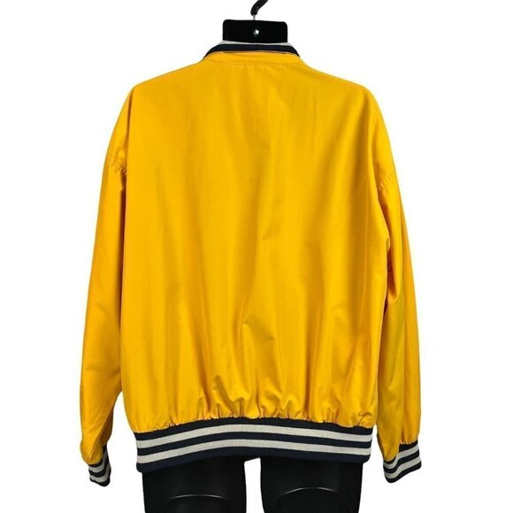 Munsingwear Mens 1/2 Zip Pullover Windbreaker Jacket Yellow Mesh Lined Medium - Picture 4 of 9
